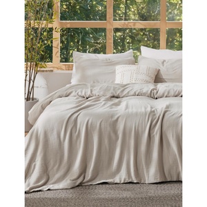 Bedsure PureWoven 100% Cotton Muslin Duvet Cover Queen Gauze Bedding Set(05 – Cooling Muslin Linen (No Comforter))