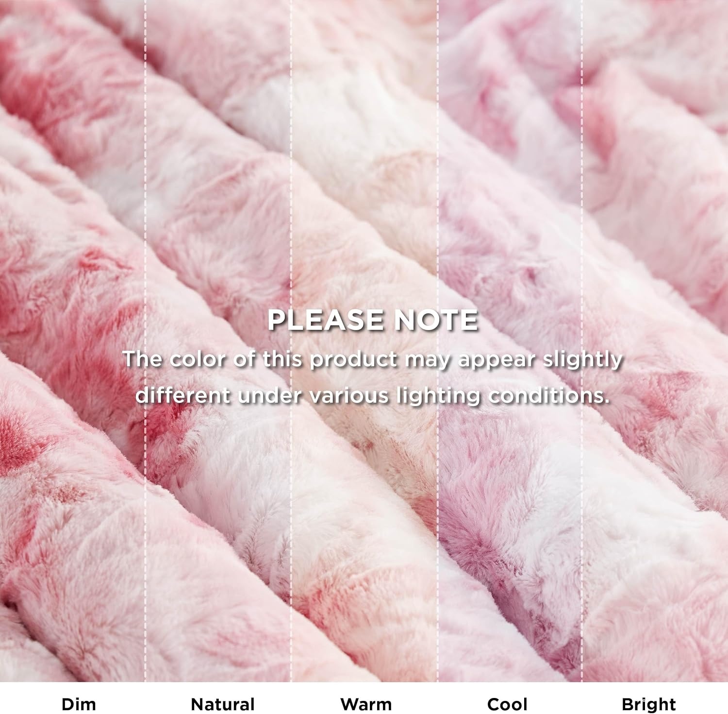 image:imageBedsure GentleSoft Sherpa Fluffy Throw Blanket Fleece Warm and Cozy Throw for Women Gift Plush amp Fuzzy Faux Fur Christmas Blanket for Couch Sofa Bed Decor Tie Dye Design Brown 50x60 Inches04 Pink