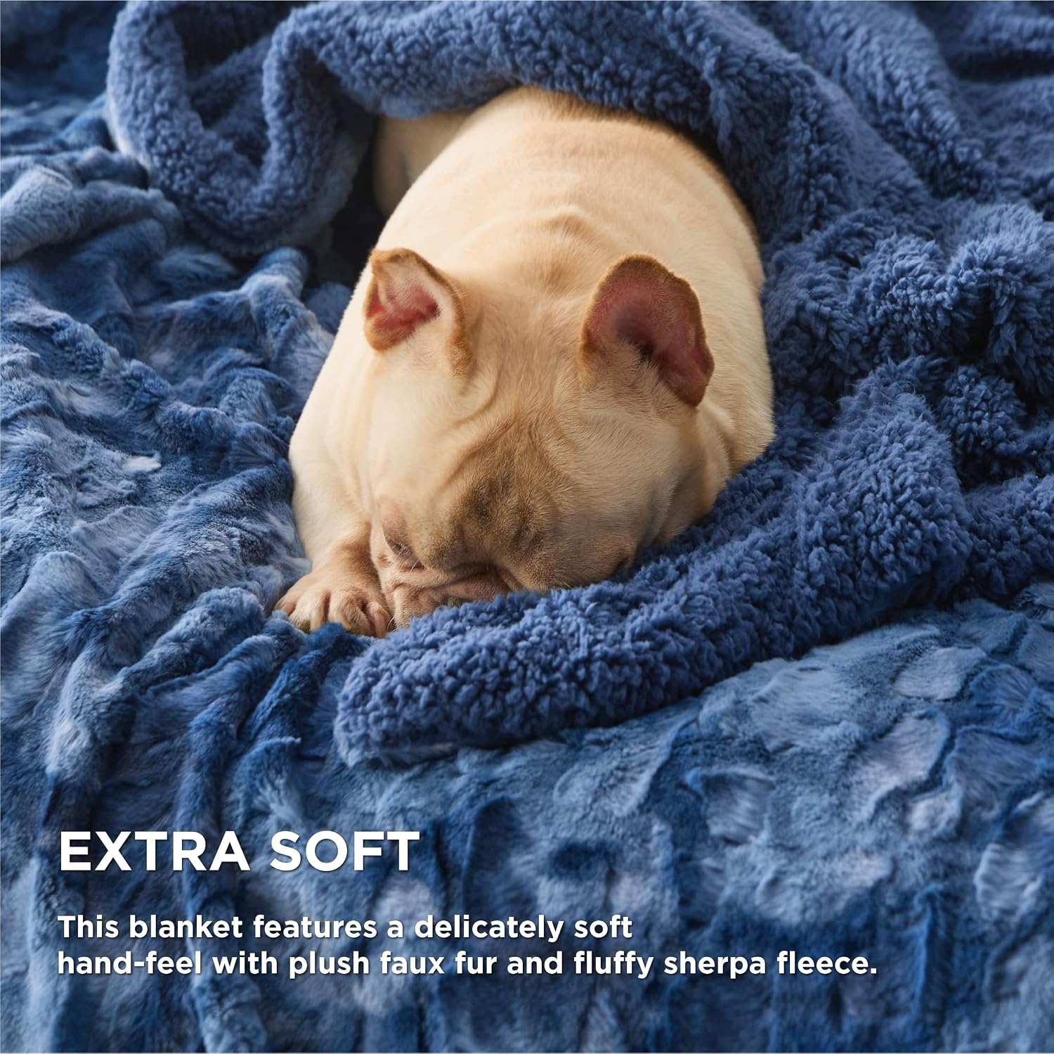 image:imageBedsure GentleSoft Sherpa Fluffy Throw Blanket Fleece Warm and Cozy Throw for Women Gift Plush amp Fuzzy Faux Fur Christmas Blanket for Couch Sofa Bed Decor Tie Dye Design Brown 50x60 Inches07 Indigo
