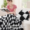 Bedsure Beige Fall Throw Blanket for Couch, Cozy Soft Checkered Blanket, Lightweight Warm Knit Fluffy Throw Blankets for Bed Sofa, Camping, Picnic, Travel, Gifts for Women Men, 50×60 Inches(08 – Checkered Black)
