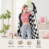 Bedsure Beige Fall Throw Blanket for Couch, Cozy Soft Checkered Blanket, Lightweight Warm Knit Fluffy Throw Blankets for Bed Sofa, Camping, Picnic, Travel, Gifts for Women Men, 50×60 Inches(08 – Checkered Black)
