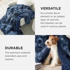 Bedsure Faux Fur Fluffy Fleece Sherpa Blanket Couch Throw Grey 50″x60″(05- Tie Dye Navy)