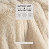 Bedsure Faux Fur Fluffy Fleece Sherpa Blanket Couch Throw Grey 50″x60″(06- Beige)