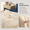 Bedsure Faux Fur Fluffy Fleece Sherpa Blanket Couch Throw Grey 50″x60″(06- Beige)