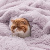 Bedsure Faux Fur Fluffy Fleece Sherpa Blanket Couch Throw Grey 50″x60″(09- Lavender)