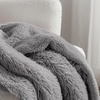 Bedsure Faux Fur Fluffy Fleece Sherpa Blanket Couch Throw Grey 50″x60″(10- Grey)