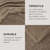Bedsure Faux Fur Fluffy Fleece Sherpa Blanket Couch Throw Grey 50″x60″(11- Brown)