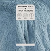 Bedsure Faux Fur Fluffy Fleece Sherpa Blanket Couch Throw Grey 50″x60″(13- Blue)