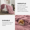 Bedsure Faux Fur Fluffy Fleece Sherpa Blanket Couch Throw Grey 50″x60″(16- Dusty Pink)