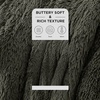 Bedsure Faux Fur Fluffy Fleece Sherpa Blanket Couch Throw Grey 50″x60″(19- Olive Green)