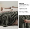 Bedsure Faux Fur Fluffy Fleece Sherpa Blanket Couch Throw Grey 50″x60″(19- Olive Green)