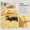 Bedsure Faux Fur Fluffy Fleece Sherpa Blanket Couch Throw Grey 50″x60″(20- Light Yellow)