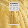 Bedsure Faux Fur Fluffy Fleece Sherpa Blanket Couch Throw Grey 50″x60″(20- Light Yellow)