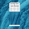 Bedsure Faux Fur Fluffy Fleece Sherpa Blanket Couch Throw Grey 50″x60″(21- Bright Blue)