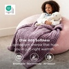 Bedsure GentleSoft Boho Throw Blanket for Couch – Cozy Modern Boho Decorative Blankets for Women Girls, Fuzzy Fleece Throw for Beds, Aesthetic Accent Gifts for Sofa Room Decor, Off White, 50×60 Inches(Purple)