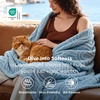 Bedsure GentleSoft Boho Throw Blanket for Couch – Cozy Modern Boho Decorative Blankets for Women Girls, Fuzzy Fleece Throw for Beds, Aesthetic Accent Gifts for Sofa Room Decor, Off White, 50×60 Inches(Blue)