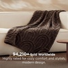 Bedsure GentleSoft Boho Throw Blanket for Couch – Cozy Modern Boho Decorative Blankets for Women Girls, Fuzzy Fleece Throw for Beds, Aesthetic Accent Gifts for Sofa Room Decor, Off White, 50×60 Inches(Dark Brown)