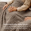 Bedsure GentleSoft Boho Throw Blanket for Couch – Cozy Modern Boho Decorative Blankets for Women Girls, Fuzzy Fleece Throw for Beds, Aesthetic Accent Gifts for Sofa Room Decor, Off White, 50×60 Inches(Light Brown)