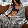 Bedsure GentleSoft Boho Throw Blanket for Couch – Cozy Modern Boho Decorative Blankets for Women Girls, Fuzzy Fleece Throw for Beds, Aesthetic Accent Gifts for Sofa Room Decor, Off White, 50×60 Inches(Light Grey)