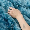 Bedsure GentleSoft Sherpa Fluffy Throw Blanket – Fleece Warm and Cozy Throw for Women Gift, Plush & Fuzzy Faux Fur Christmas Blanket for Couch, Sofa, Bed Decor, Tie Dye Design, Brown, 50×60 Inches(05 – Teal)