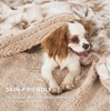 Bedsure GentleSoft Sherpa Fluffy Throw Blanket – Fleece Warm and Cozy Throw for Women Gift, Plush & Fuzzy Faux Fur Christmas Blanket for Couch, Sofa, Bed Decor, Tie Dye Design, Brown, 50×60 Inches(02 – Beige)