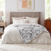 Bedsure GentleSoft Sherpa Fluffy Throw Blanket – Fleece Warm and Cozy Throw for Women Gift, Plush & Fuzzy Faux Fur Christmas Blanket for Couch, Sofa, Bed Decor, Tie Dye Design, Brown, 50×60 Inches(01 – Light Grey)