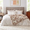 Bedsure GentleSoft Sherpa Fluffy Throw Blanket – Fleece Warm and Cozy Throw for Women Gift, Plush & Fuzzy Faux Fur Christmas Blanket for Couch, Sofa, Bed Decor, Tie Dye Design, Brown, 50×60 Inches(02 – Beige)