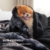 Bedsure GentleSoft Sherpa Fluffy Throw Blanket – Fleece Warm and Cozy Throw for Women Gift, Plush & Fuzzy Faux Fur Christmas Blanket for Couch, Sofa, Bed Decor, Tie Dye Design, Brown, 50×60 Inches(03 – Tie Dye Black)