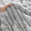 Bedsure Soft Cozy Fluffy Comfort Throw Blanket for Bed, White, 50″x60″(04 – Light Grey)
