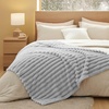 Bedsure Soft Cozy Fluffy Comfort Throw Blanket for Bed, White, 50″x60″(04 – Light Grey)