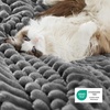 Bedsure Soft Sherpa Blanket Fluffy Throw Gift Beige 50″x60″(03 – Dark Grey)