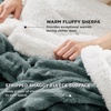 Bedsure Soft Sherpa Blanket Fluffy Throw Gift Beige 50″x60″(04 – Dark Green)