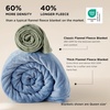 Bedsure Thick Heavy Warm Blankets for Winter, Soft Fleece Twin Blanket for Bed, GentleSoft Cozy Fluffy Thick Winter Christmas Cream Throws, Anti-Static 500Gsm Design, Twin XL, Cream, 66×90 Inch(Ashley Blue)