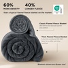 Bedsure Thick Heavy Warm Blankets for Winter, Soft Fleece Twin Blanket for Bed, GentleSoft Cozy Fluffy Thick Winter Christmas Cream Throws, Anti-Static 500Gsm Design, Twin XL, Cream, 66×90 Inch(Grey)