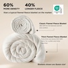 Bedsure Thick Heavy Warm Blankets for Winter, Soft Fleece Twin Blanket for Bed, GentleSoft Cozy Fluffy Thick Winter Christmas Cream Throws, Anti-Static 500Gsm Design, Twin XL, Cream, 66×90 Inch(Cream)