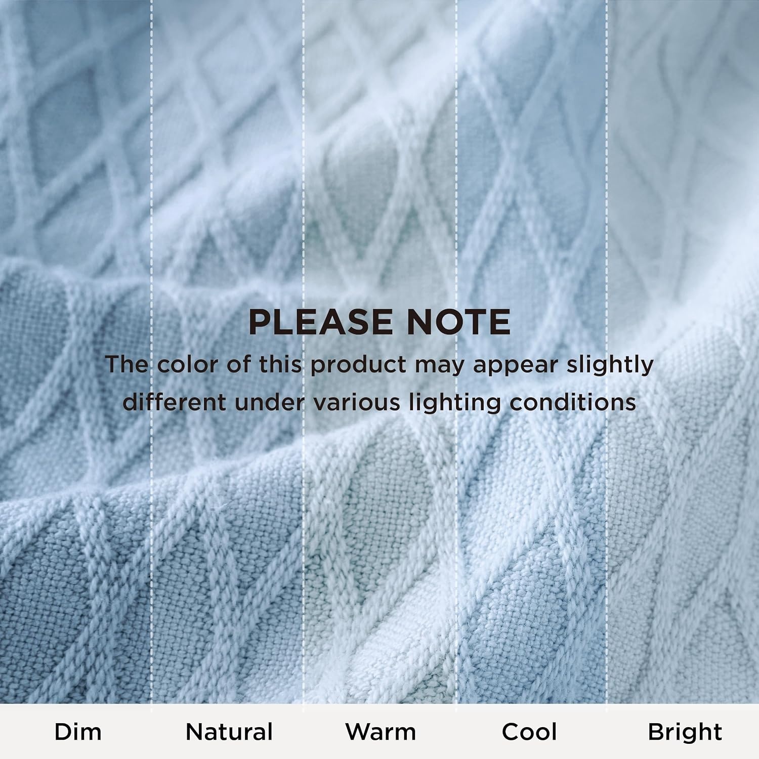 image:imageBedsure Cooling Cotton Waffle Summer Blanket Queen Size Grey 90x90Blue