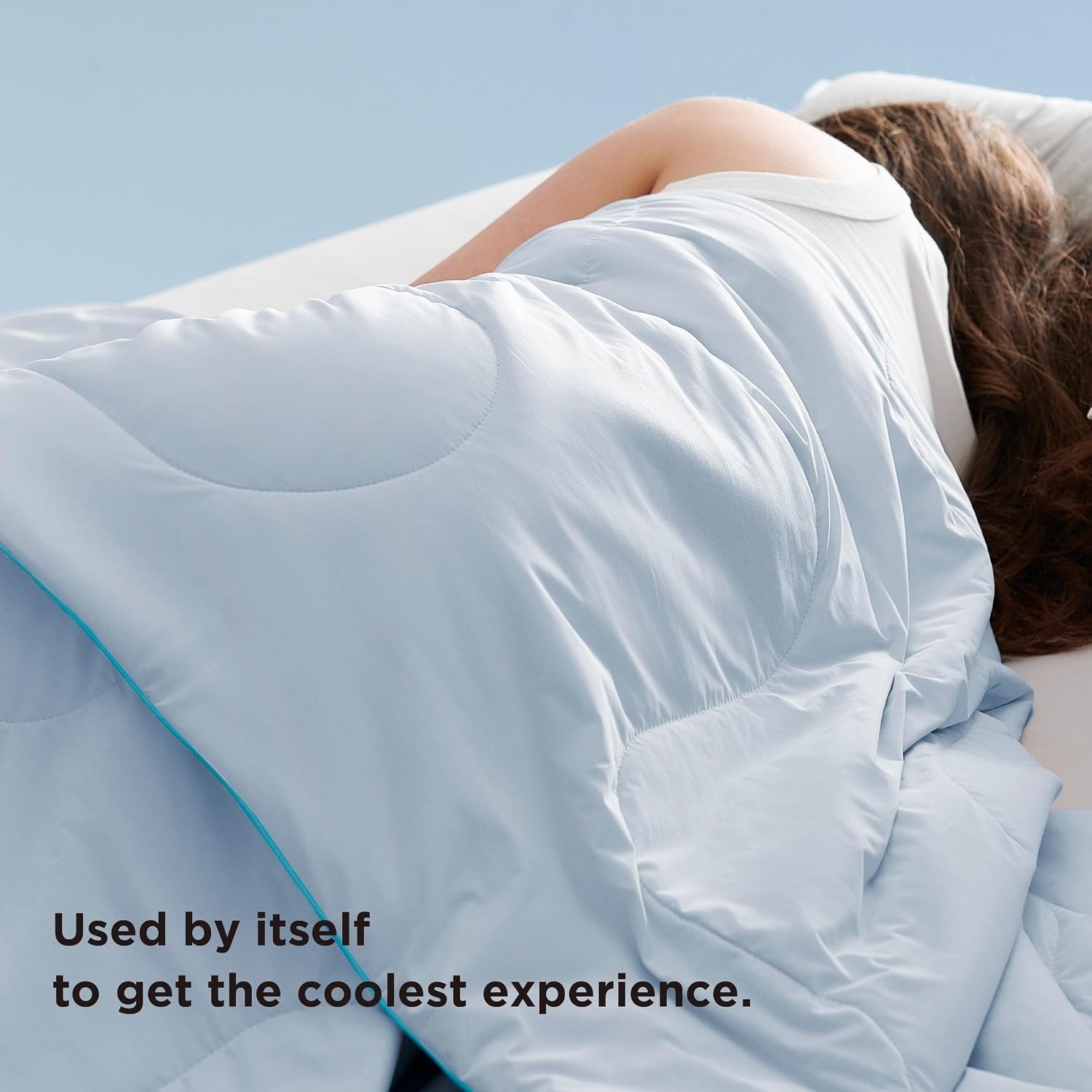image:imageBedsure Cooling Throw Blanket for Hot Sleepers Black and Grey 50x60Blue