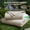 Bedsure Cooling Muslin Blanket King Size for Adults, Linen Beige, 104″x90″(01 – Beige)