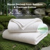 Bedsure Cooling Muslin Blanket King Size for Adults, Linen Beige, 104″x90″(02 – White)