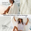 Bedsure Faux Fur White Throw Blanket, Fluffy Soft Shaggy Reversible(01 – White)