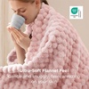 Bedsure Pink Throw Blanket for Couch – 350GSM Fluffy Plush Bubble Blanket for Bed Home Room Decor, GentleSoft Cute Fleece Soft Cozy Gifts for Women Girls, 50×60 Inches(01 – Pink)