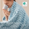 Bedsure Pink Throw Blanket for Couch – 350GSM Fluffy Plush Bubble Blanket for Bed Home Room Decor, GentleSoft Cute Fleece Soft Cozy Gifts for Women Girls, 50×60 Inches(06 – Light Blue)