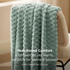Bedsure Pink Throw Blanket for Couch – 350GSM Fluffy Plush Bubble Blanket for Bed Home Room Decor, GentleSoft Cute Fleece Soft Cozy Gifts for Women Girls, 50×60 Inches(02 – Sage Green)