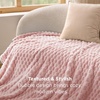 Bedsure Pink Throw Blanket for Couch – 350GSM Fluffy Plush Bubble Blanket for Bed Home Room Decor, GentleSoft Cute Fleece Soft Cozy Gifts for Women Girls, 50×60 Inches(01 – Pink)