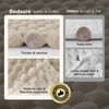 Bedsure Pink Throw Blanket for Couch – 350GSM Fluffy Plush Bubble Blanket for Bed Home Room Decor, GentleSoft Cute Fleece Soft Cozy Gifts for Women Girls, 50×60 Inches(03 – Beige)