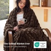 Bedsure Soft Double-Sided Faux Fur Throw Blanket, Light Brown, 50″x60″(Brown)