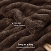 Bedsure Soft Double-Sided Faux Fur Throw Blanket, Light Brown, 50″x60″(Brown)