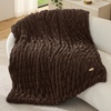 Bedsure Soft Double-Sided Faux Fur Throw Blanket, Light Brown, 50″x60″(Brown)