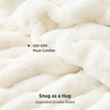 Bedsure Soft Double-Sided Faux Fur Throw Blanket, Light Brown, 50″x60″(Cream)