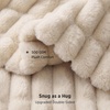 Bedsure Soft Double-Sided Faux Fur Throw Blanket, Light Brown, 50″x60″(Light Beige)